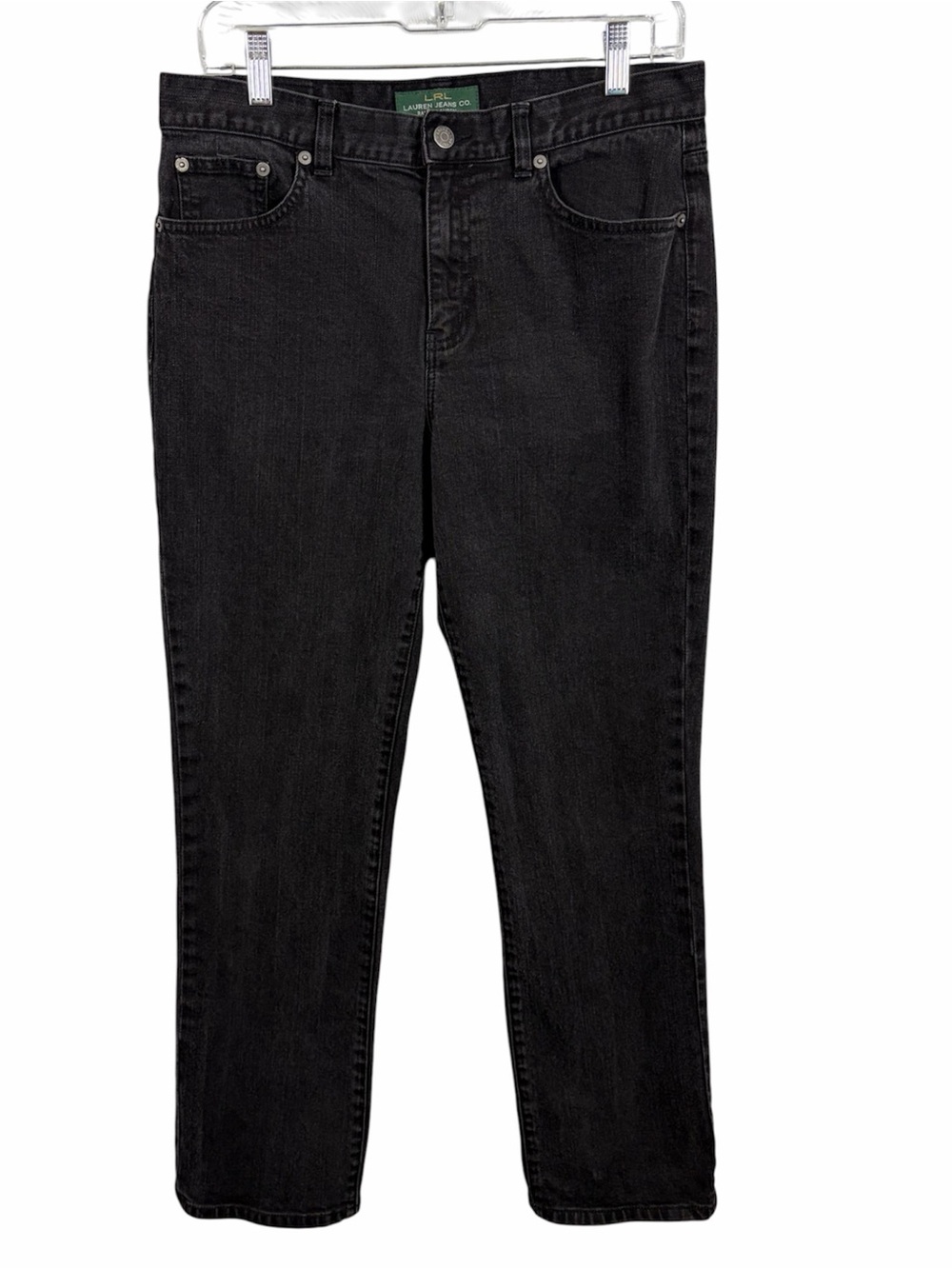 Lauren Ralph Lauren LRL Black Straight Leg Jeans Size 10